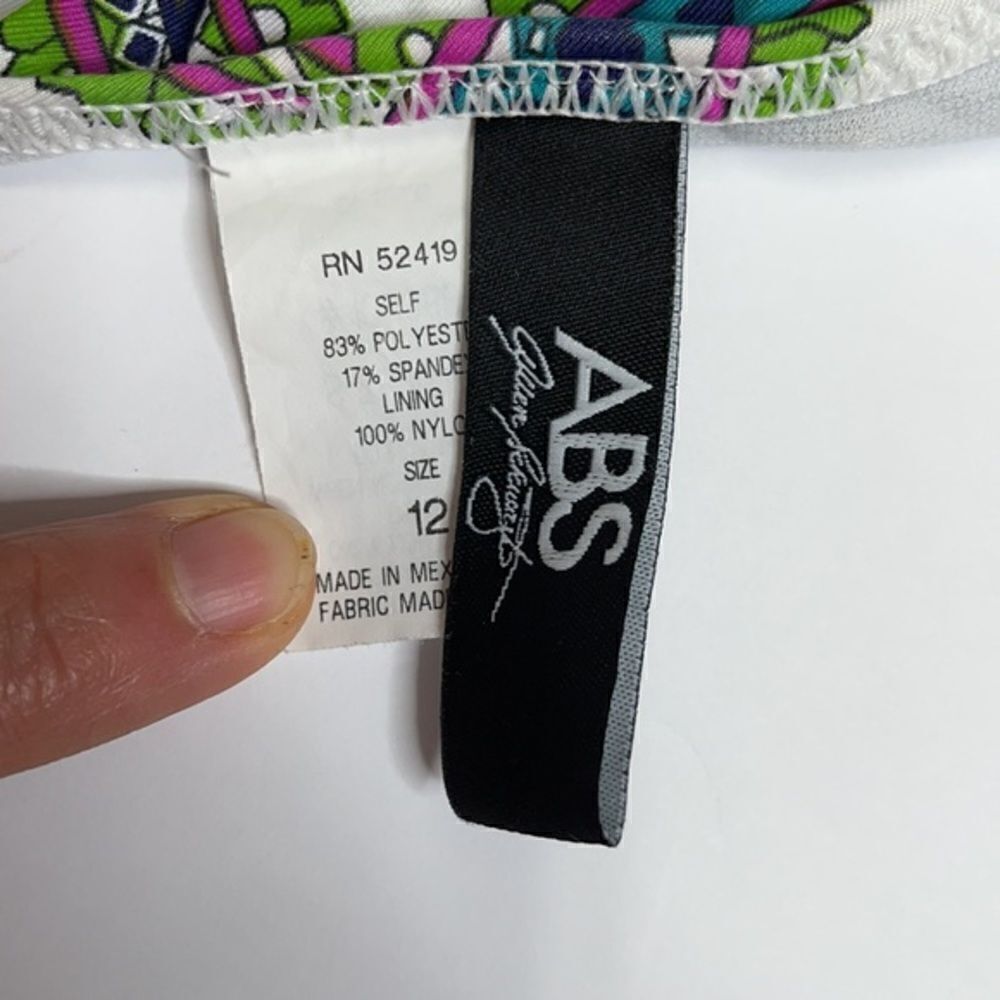Abs Allen Schwartz Paisley Bikini Size 12, 8 - Picture 10 of 12